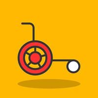 Wheelchair Vector Icon Design