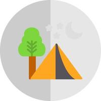 diseño de icono de vector de camping