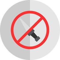 No Weapons Vector Icon Design