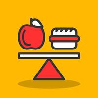 Balanced Diet Vector Icon Design