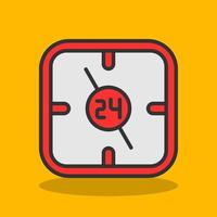 24 Hours Vector Icon Design