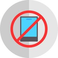 No Phone Vector Icon Design