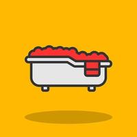 Bathtub Vector Icon Design