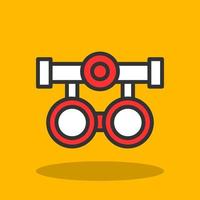 Testing Glasses Vector Icon Design