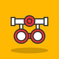 Testing Glasses Vector Icon Design