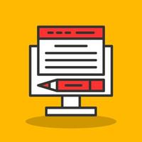 Online Content Vector Icon Design