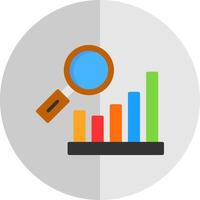 Bar Chart Research Vector Icon Design