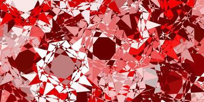 Light red vector template with triangle shapes.