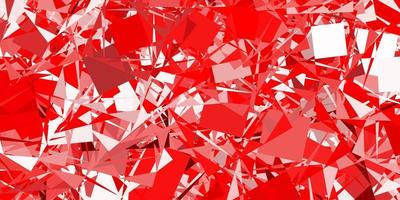 Light Red vector pattern with polygonal shapes.