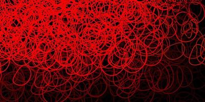 Dark red, yellow vector backdrop with chaotic shapes.