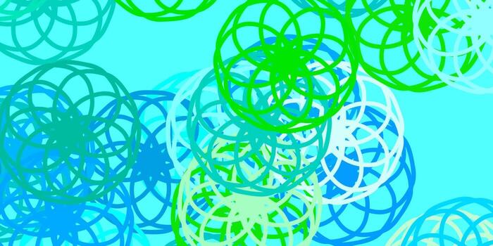 Light Blue, Green vector texture with disks.