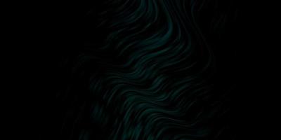 Dark Green vector background with wry lines.