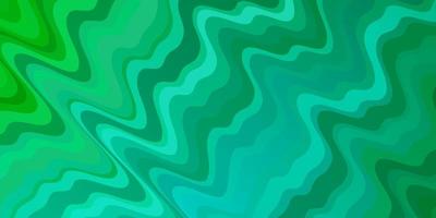 Light Green vector background with curves.