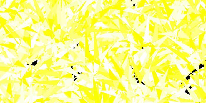 Dark Yellow vector texture with triangular style.