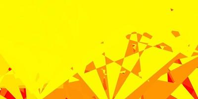 Dark Red, Yellow vector pattern with polygonal shapes.