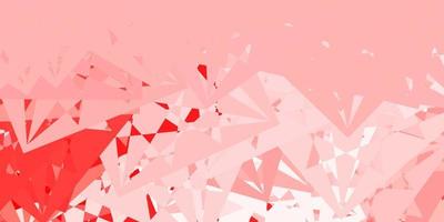 Light Red vector background with polygonal forms.