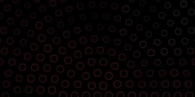 Dark Green, Red vector background with spots.