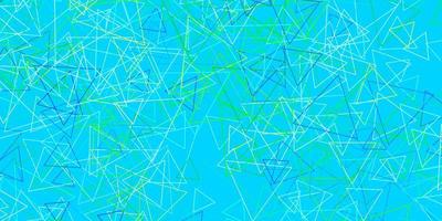 Light Blue, Green vector background with triangles.