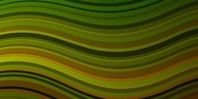 Dark Green, Yellow vector background with lines.