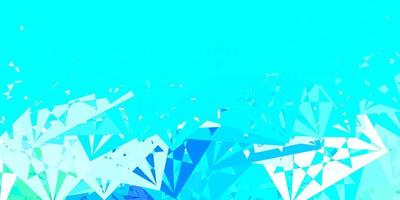 Light Blue, Green vector background with polygonal forms.