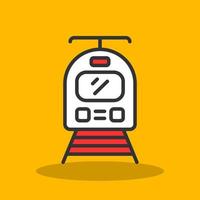 Tram Vector Icon Design