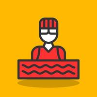 Swimmer Vector Icon Design