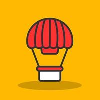 Hot Air Balloon Vector Icon Design