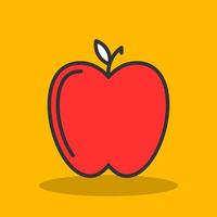 diseño de icono de vector de manzana