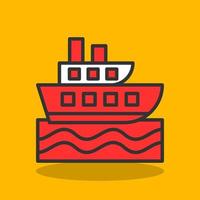 diseño de icono de vector de crucero