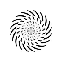 Swirl circle logo symbol isolated. Flat vector illustration