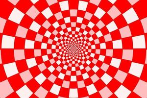 Checkered sectors on disk In concentric circles Abstract squares background vector