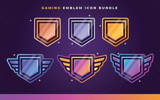 E-sports Emblem Icon set for Game Design and Streamers vector