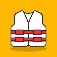 Life Jacket Vector Icon Design