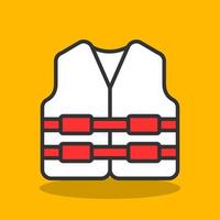 Life Jacket Vector Icon Design