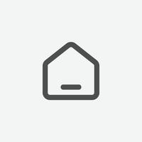 home vector icon. home page vector symbol. home sign for mobile app and web design