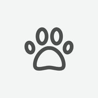 animal paw vector icon. paw vector symbol. animal foot print sign for mobile app and web design