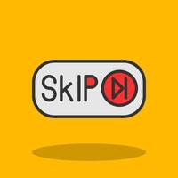 Skip Ad Vector Icon Design