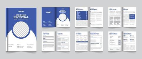 A4 Creative Business Proposal Layout Brochure Template Design vector