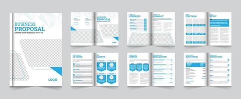 A4 Creative Business Proposal Layout Brochure Template Design vector