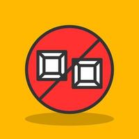 No Sugar Vector Icon Design