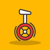 Unicycle Vector Icon Design