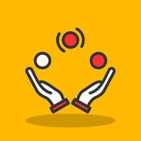 Juggling Vector Icon Design