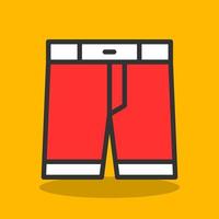 diseño de icono de vector de pantalones cortos