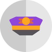 Pilot Hat Vector Icon Design