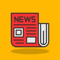 Newspaper Vector Icon Design