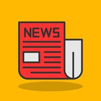 News Paper Vector Icon Design