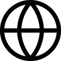 World globe icon vector