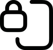 Lock door icon vector