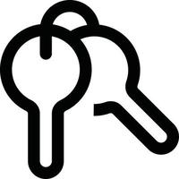 House keys icon vector