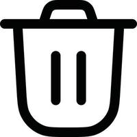 Trash bin icon vector